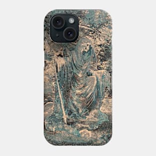 Death with a scythe enthroned Phone Case