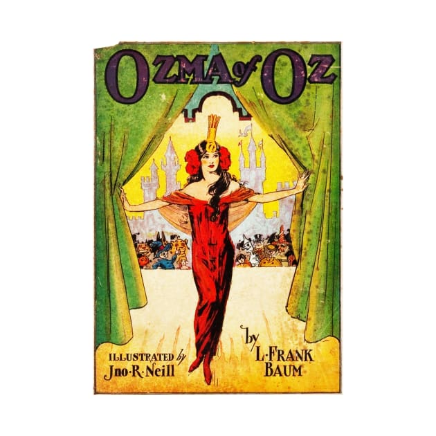 Ozma of Oz L Frank Baum Vintage Book Cover by buythebook86