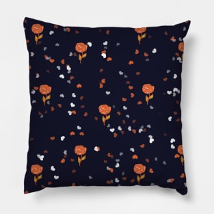 Valentine Rose Pattern Pillow