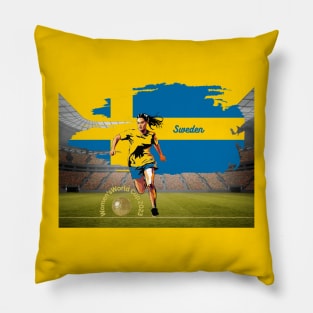 Sweden football shirt, Unisex T-Shirt, Women’s World Cup, soccer t-shirts, football t-shirts, women’s football, Swedish national football Pillow