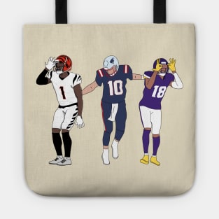 the trio of griddy dance Tote