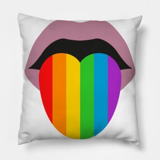 Pride Tongue LGBT Pillow