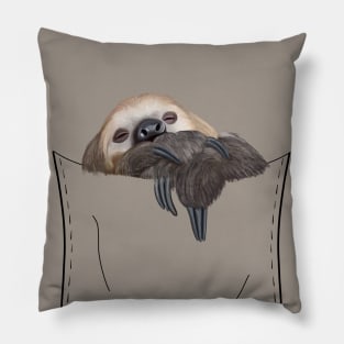 Peeking Pocket Pet - Sleepy Sloth Pillow