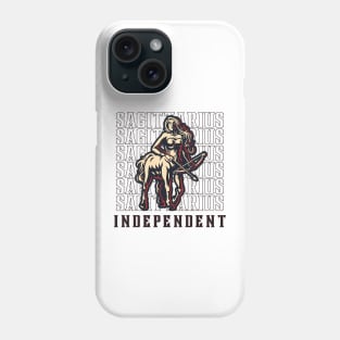 Sagittarius The Independent Zodiac Sign Phone Case