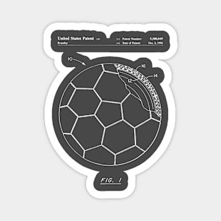 Soccer Patent - Football Art - Antique Magnet
