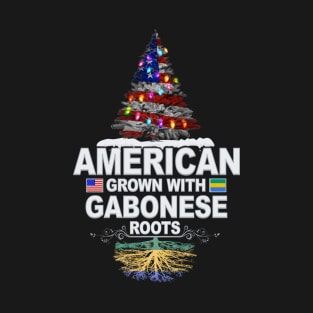 Christmas Tree  American Grown With Gabonese Roots - Gift for Gabonese From Gabon T-Shirt