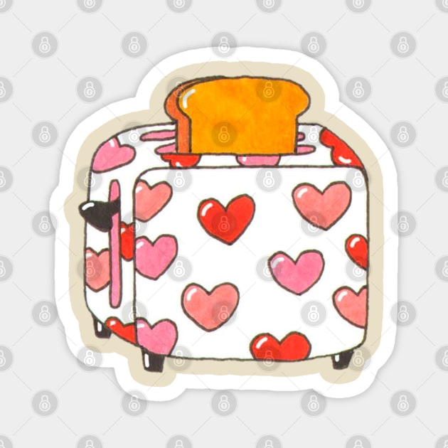 Lovely toaster///Drawing for fans Magnet by MisterPumpkin