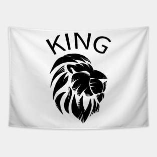 King Lion Shirt Tapestry