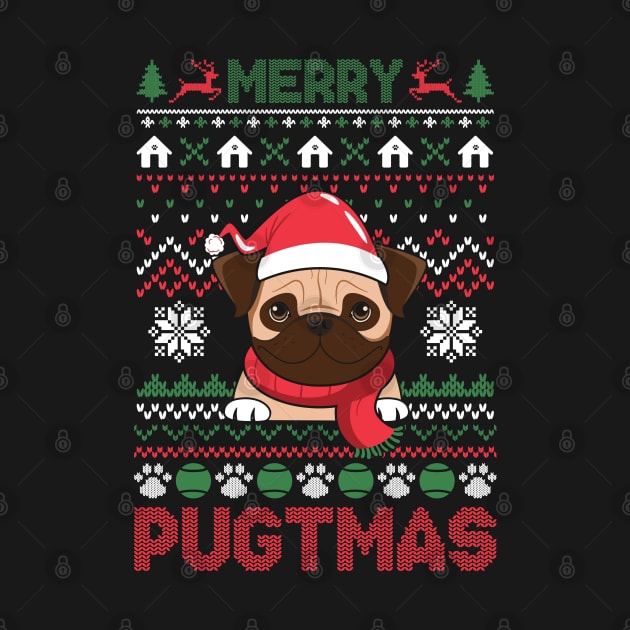 Merry Pugmas ugly christmas sweater by MZeeDesigns