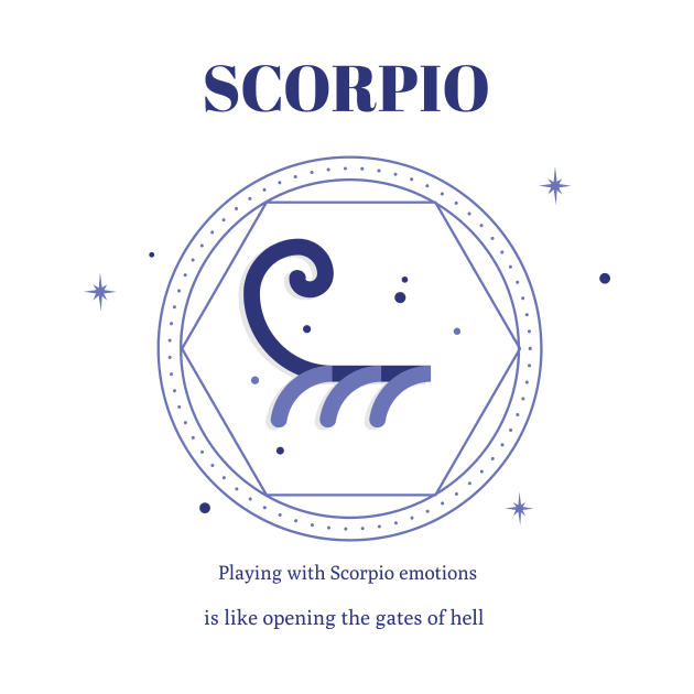 Scorpio zodiac sign by Midoart