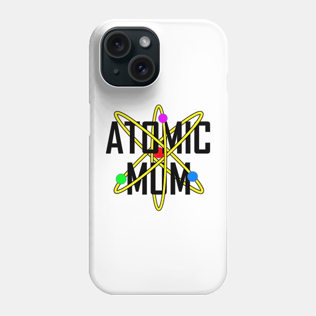 Atomic Mum Black Phone Case by Penciligram