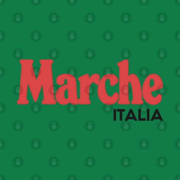 Marche // Italia Typography Region Design by DankFutura