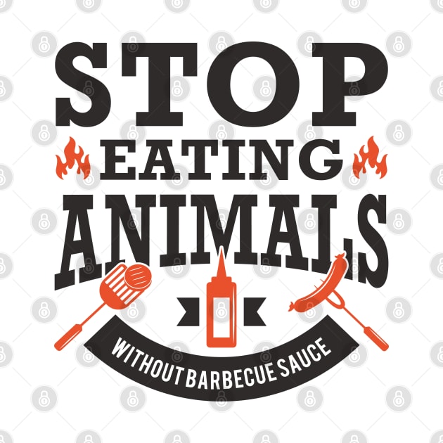 Stop Eating Animals by LuckyFoxDesigns