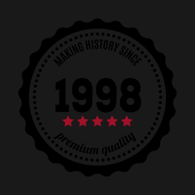 Making history since 1998 badge by JJFarquitectos