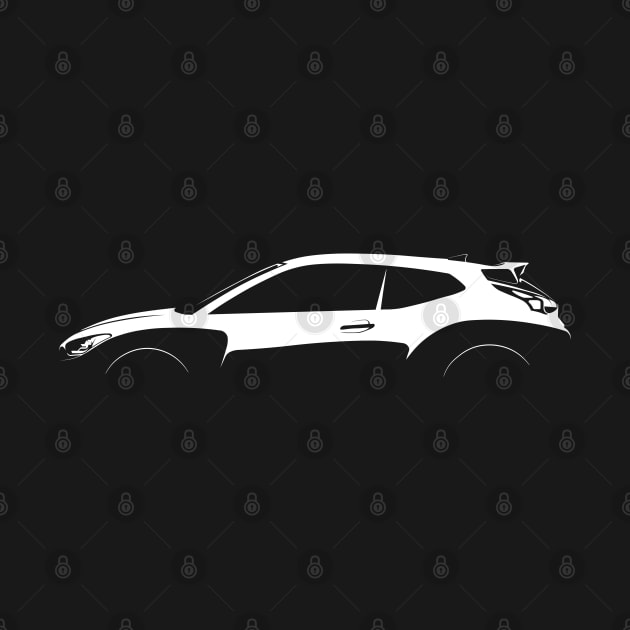 Hyundai Veloster N Silhouette by Car-Silhouettes