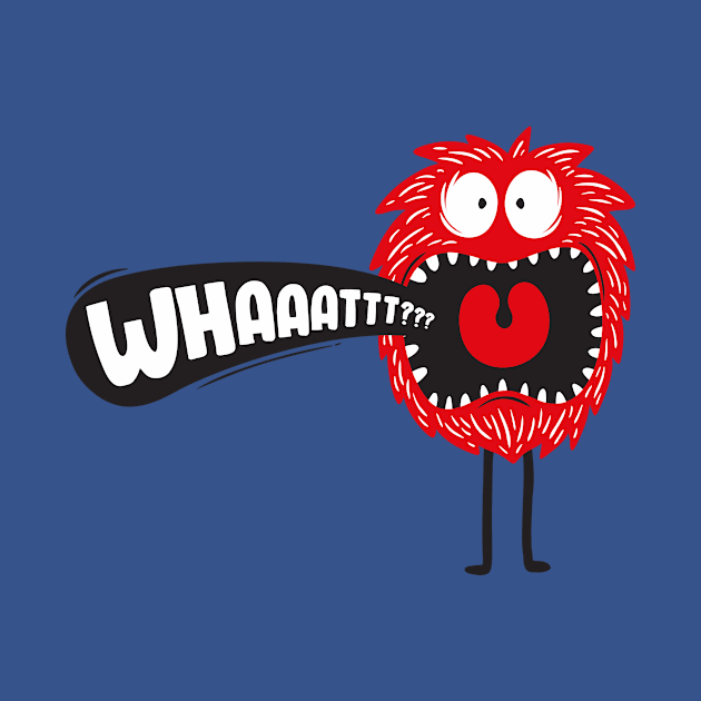 Funny Monster T-shirt by Dreamlin