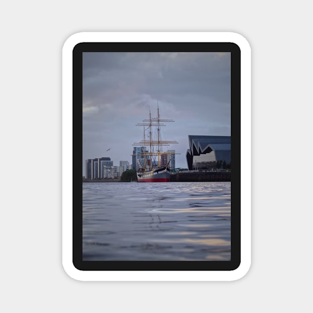 Tall Ship Glasgow River Clyde Magnet by simplythewest