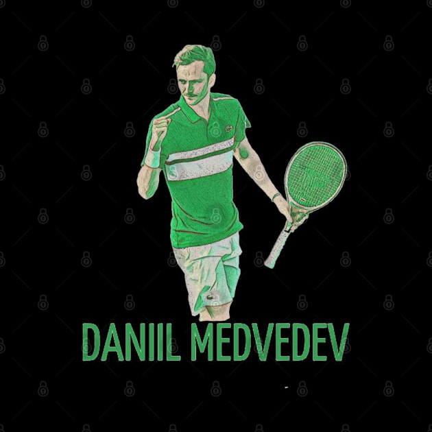 Daniil Medvedev by BorodinaAlen