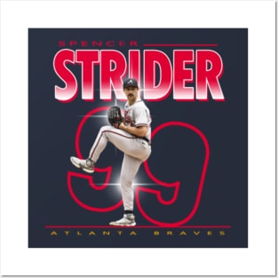 Spencer Strider Poster Atlanta Braves Poster Canvas Print 