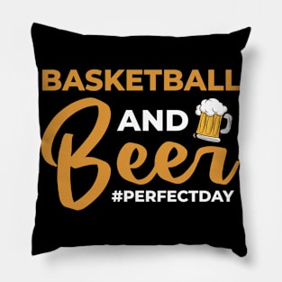 Basketball and Beer perfectday Basketball Pillow