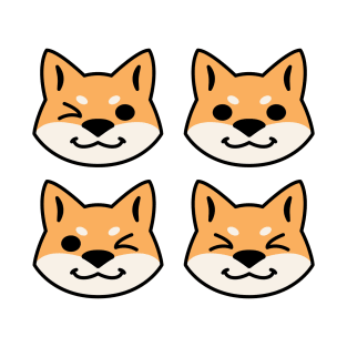 Four Red Shibas T-Shirt