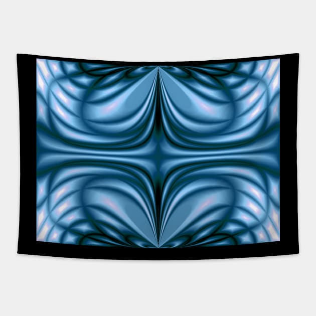 Crests Blue Tapestry by Veraukoion