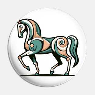 Horse illustration. Illustration of a horse in cubism style Pin