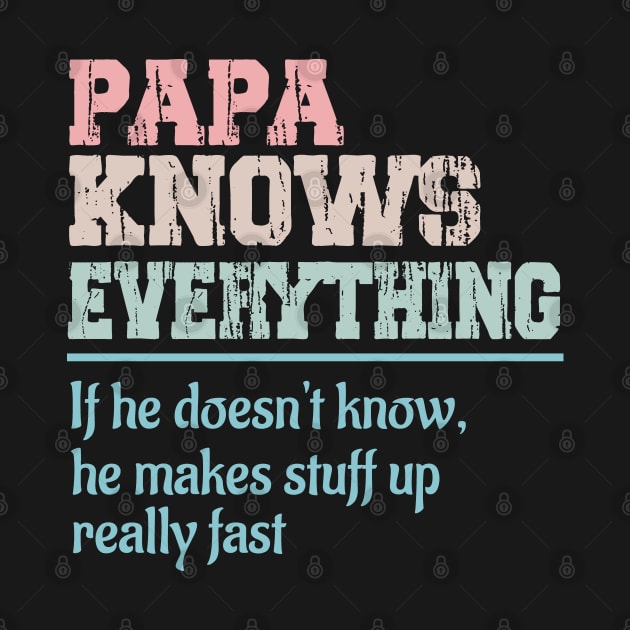 Papa knows everything if he doesn't know he makes stuff up really fast by Doc Maya