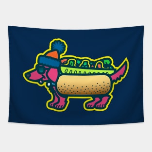 Da Chicago Shades Dog Tapestry