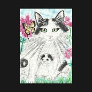 Mother and baby cat T-Shirt