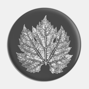 White Wine Leaf Pin