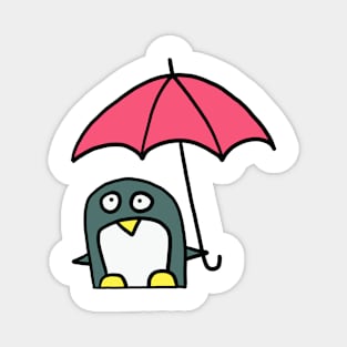 Penguin with an umbrella Magnet