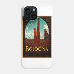 Bologna, Italy - Vintage Travel Poster Design Phone Case