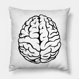 Outline of the human brain Pillow