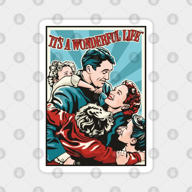 It's A Wonderful Life Magnet by Jamie Lee Art