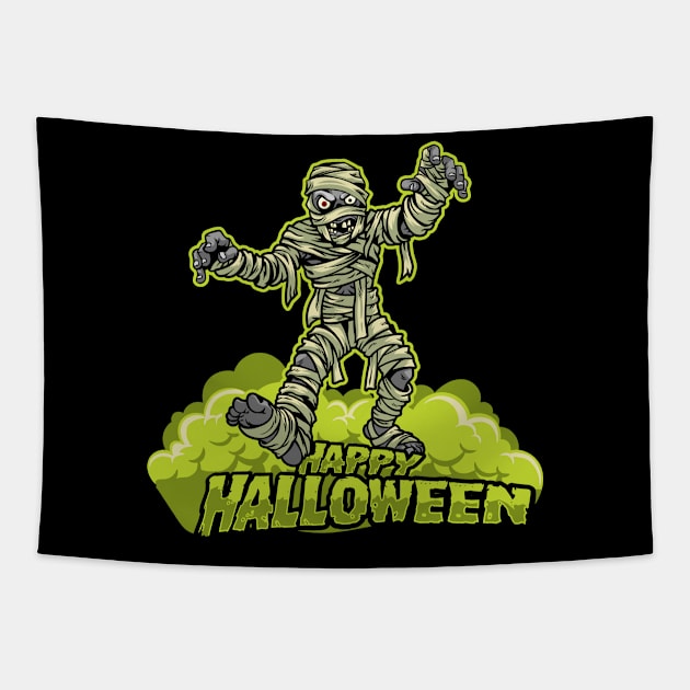 Holloween Mummy Tapestry by BullBee