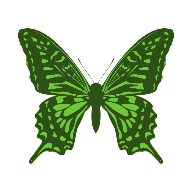 Copy of Butterfly, green by TyneDesigns