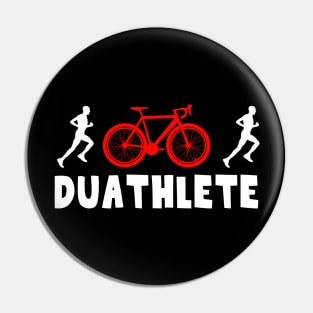 Duathlete Male Runner Pin