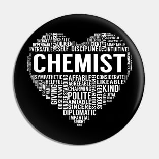 Chemist Heart Pin