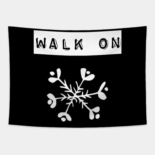 Walk on snow Tapestry by Dream Store