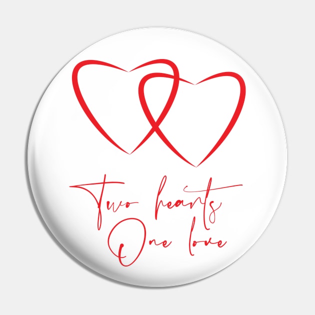 Two Hearts, One Love Pin by Stonework Design Studio