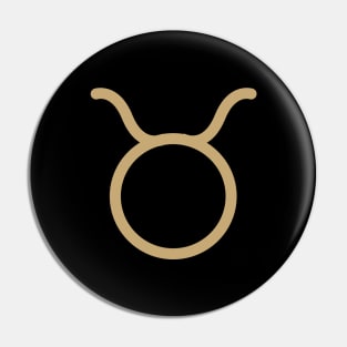 Taurus Zodiac Symbol Pin