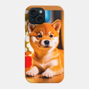 Shiba Inu Puppy by Christmas Gifts Phone Case