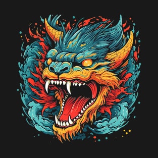 Drache mystisch Lindwurm Monster Ungeheuer Biest T-Shirt