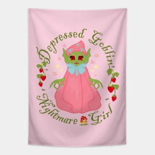 Depressed goblin nightmare Tapestry