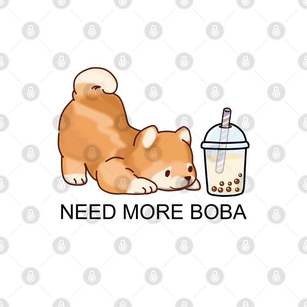 Cute Little Shiba Needs More Boba! by SirBobalot