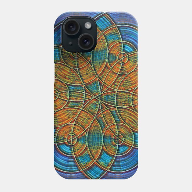 Flower Of Life Rust Phone Case by Dual Rogue