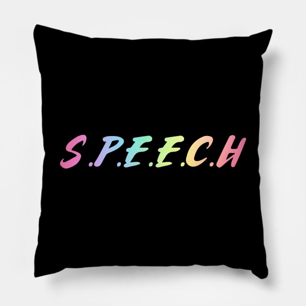 Speech Pillow by coloringiship