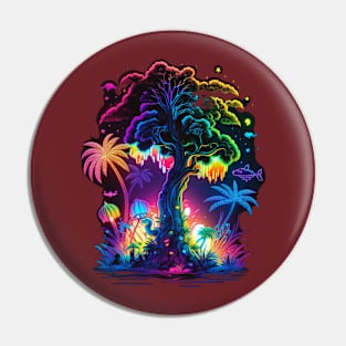 Colorful palm tree Pin