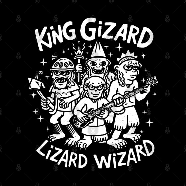 King Gizzard & The Lizard Wizard - Original Fan Art by Aldrvnd